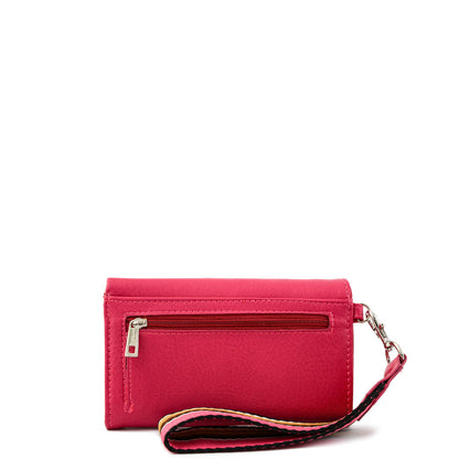 Villazon accordion wallet medium fuchsia