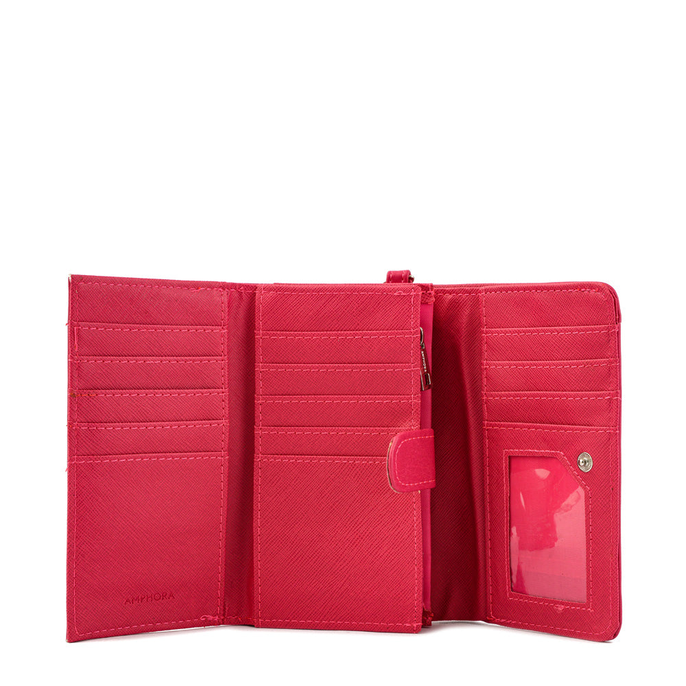 Villazon accordion wallet medium fuchsia