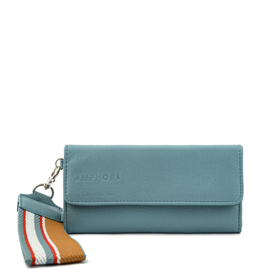 Villazon large light blue wallet