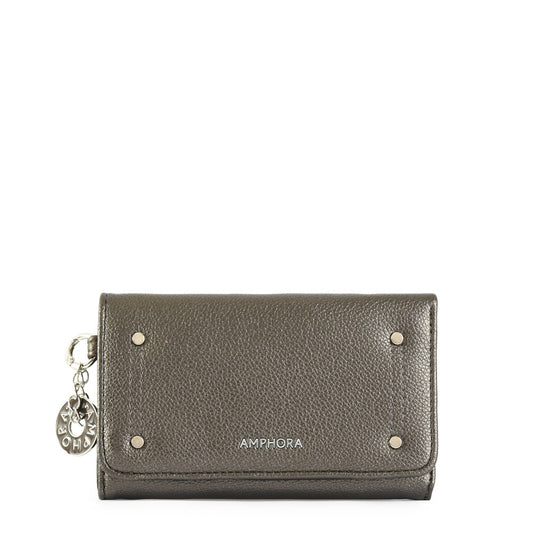 Medium dark silver Alina wallet