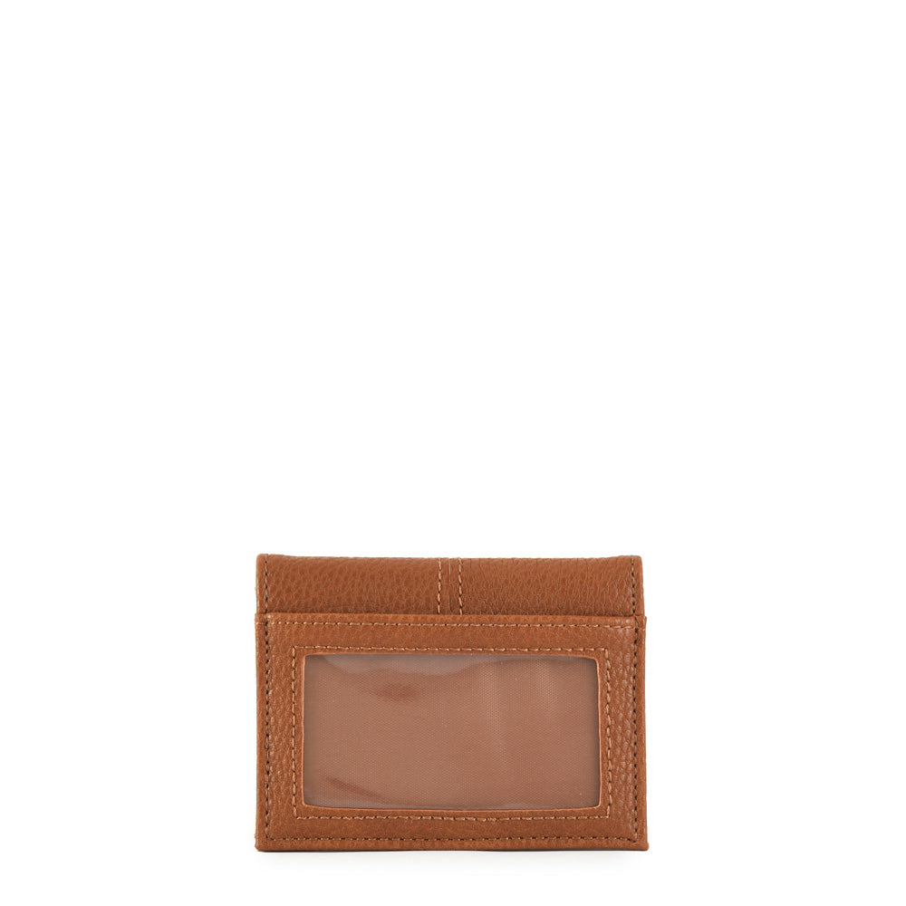 Card holder with small window aina camel