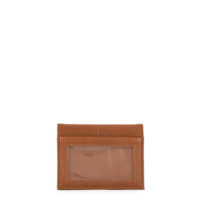 Card holder with small window aina camel