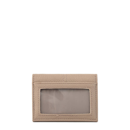 Card holder with small window aina taupe