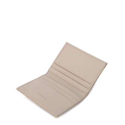 Card holder with small window aina taupe