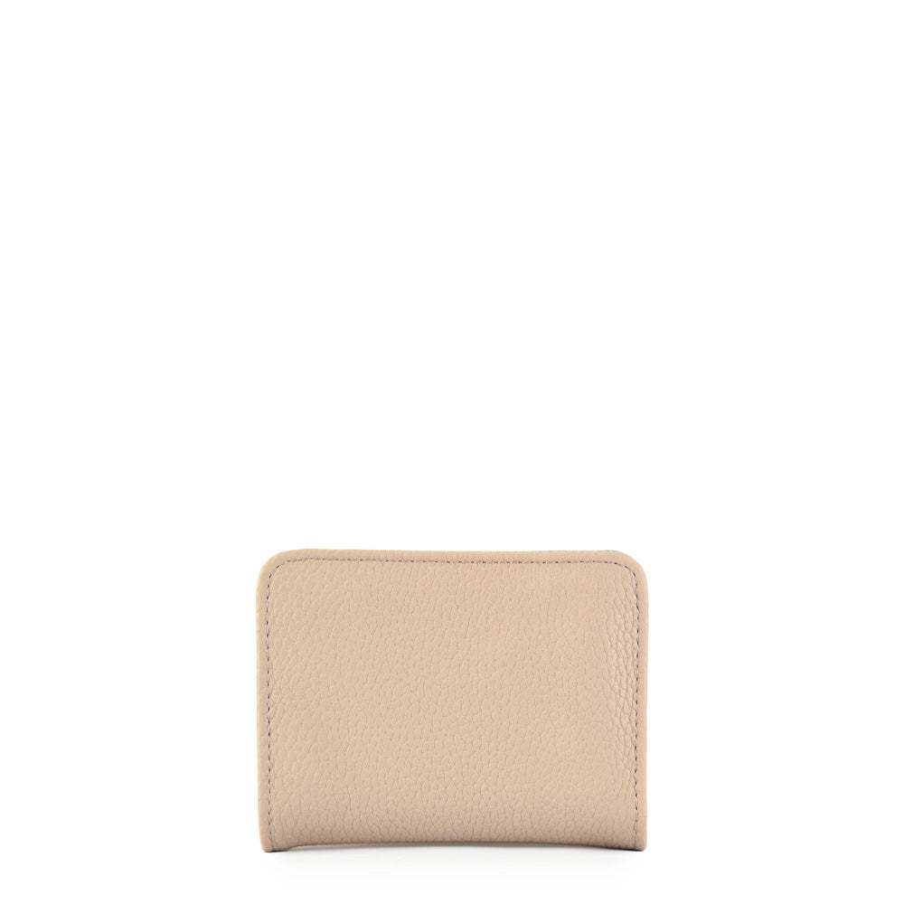 Aina taupe small exterior closure wallet