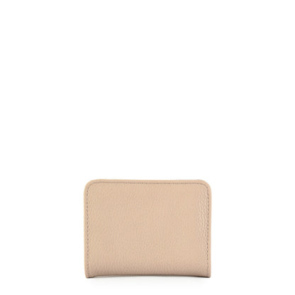 Aina taupe small exterior closure wallet