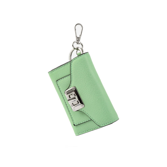 Hanging aqua green burminia purse