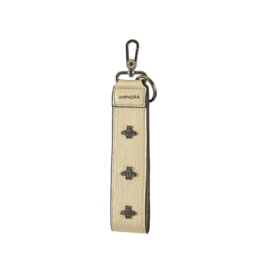 Hanging abeille golden keychain