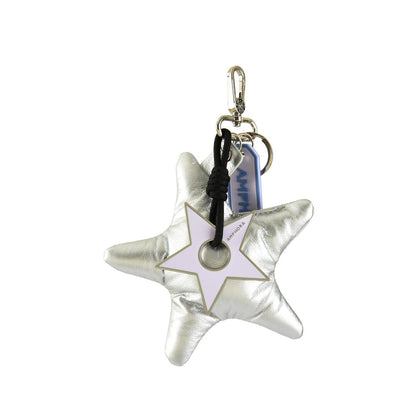 Hanging stelle silver keychain