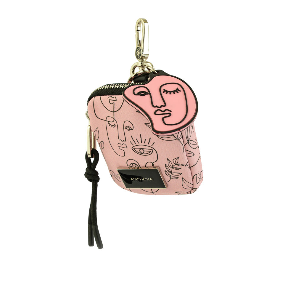 Hanging old pink Picasso purse