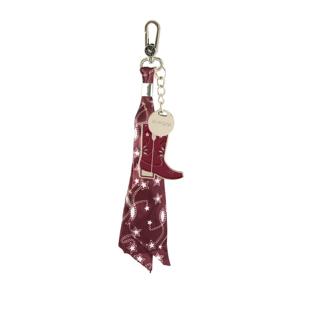 Hanging keychain queen heel burgundy