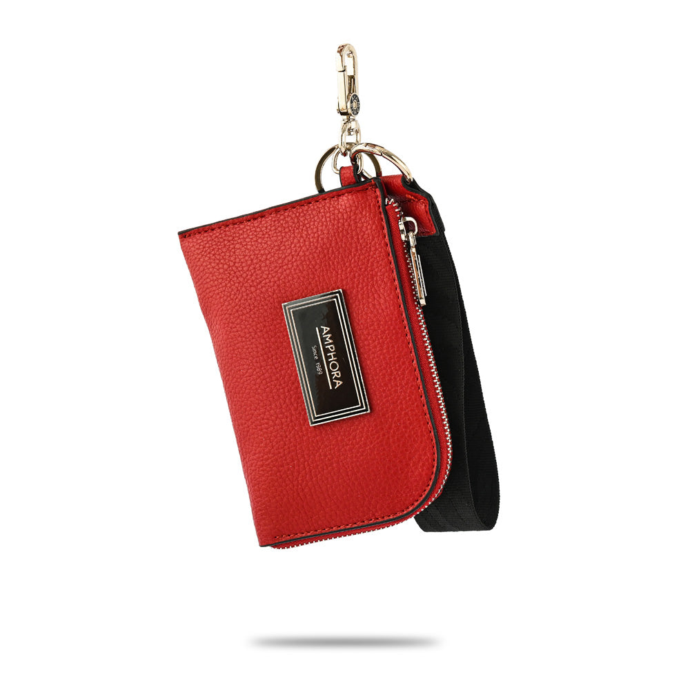 Hanging red sable purse