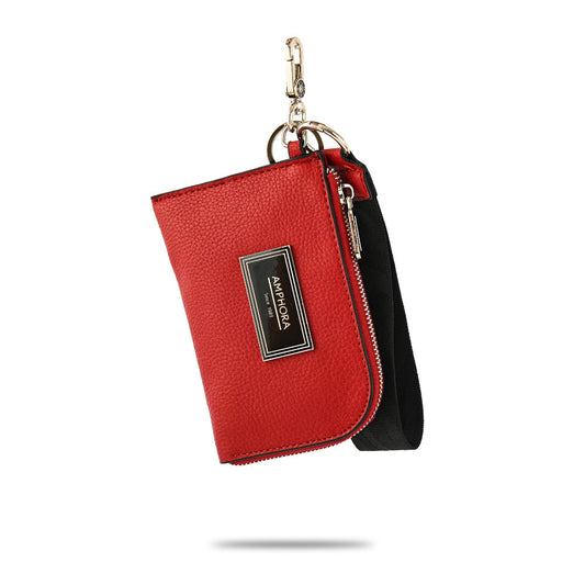 Hanging red sable purse