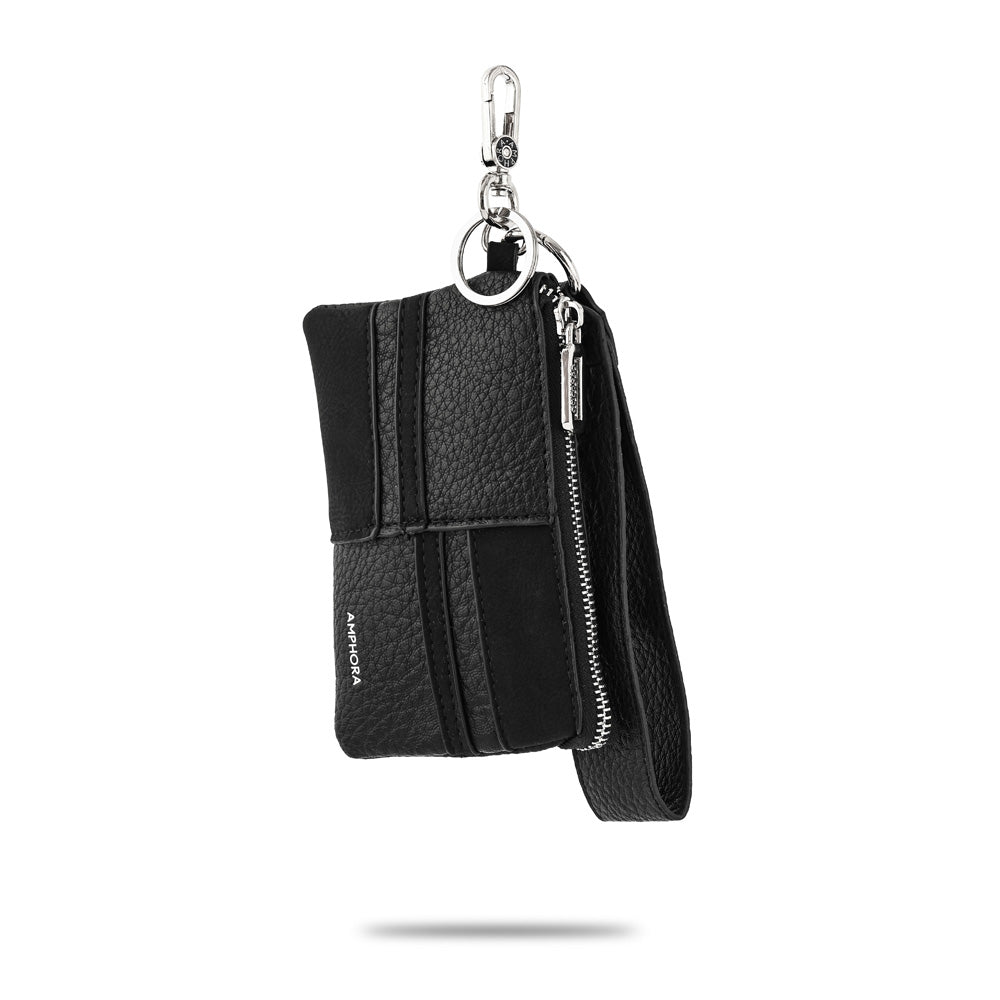 Hanging black piril purse