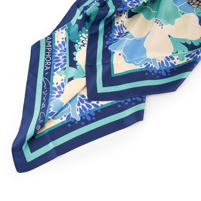 Cristina cilloniz aqua green scarf