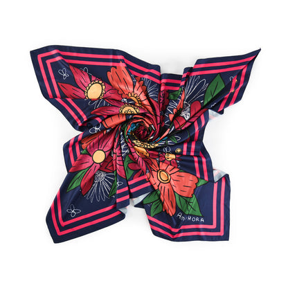 Papillon berry scarf