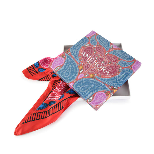 Oriana berry scarf