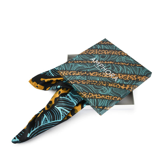 Dark petrol tiare scarf
