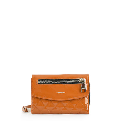 Wallet with exterior closure, medium camel