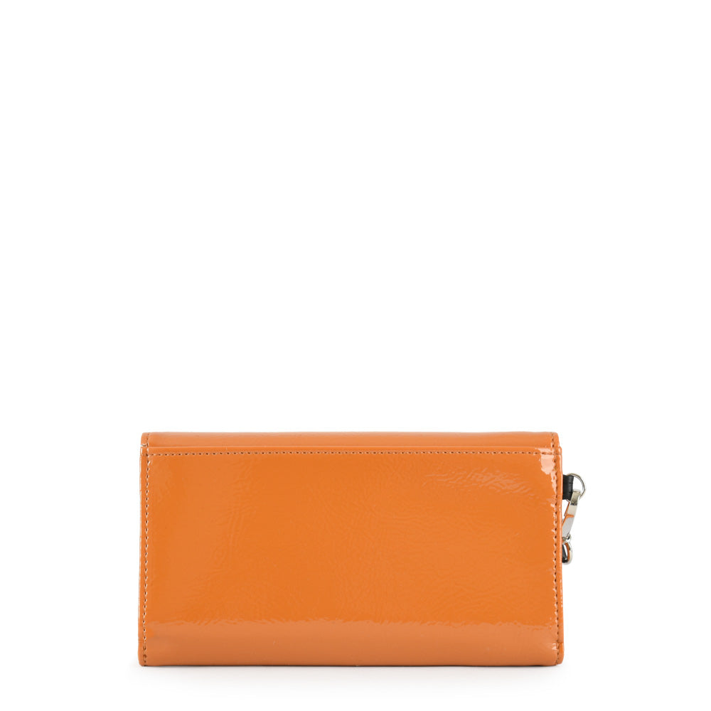 Large camel marguerite wallet