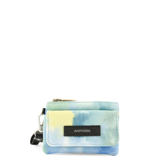 Light blue nuages purse with front pocket