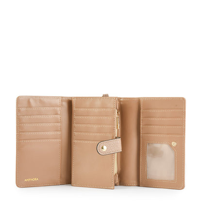 Medium Douce Beige Accordion Wallet