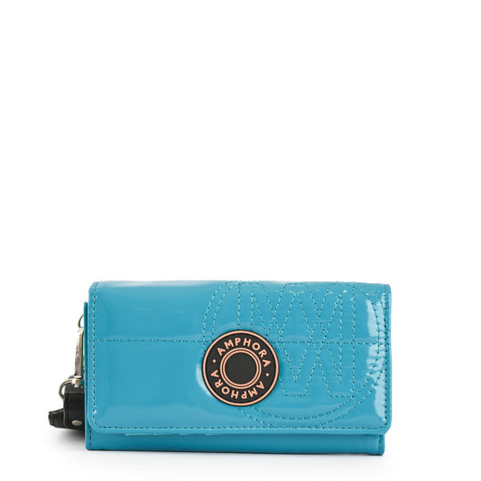 Danae Turquoise Medium Accordion Wallet