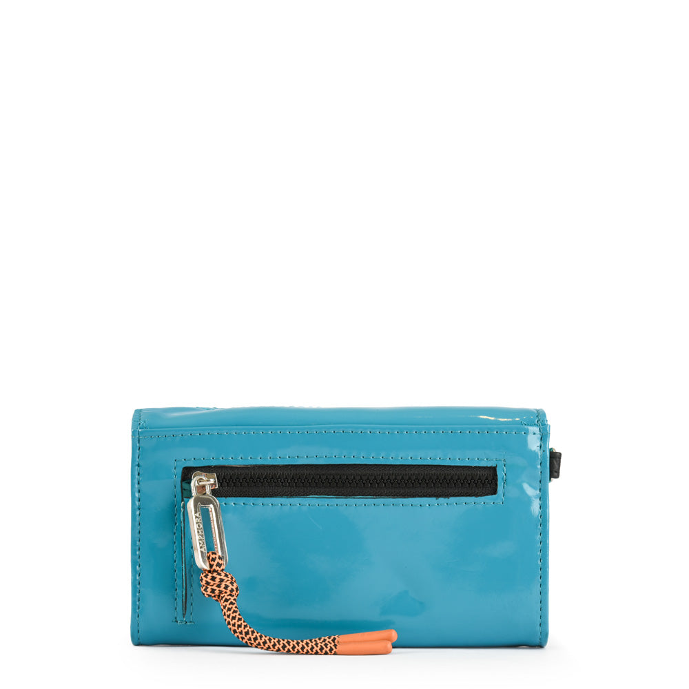 Danae Turquoise Medium Accordion Wallet