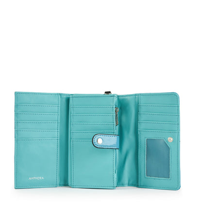 Danae Turquoise Medium Accordion Wallet