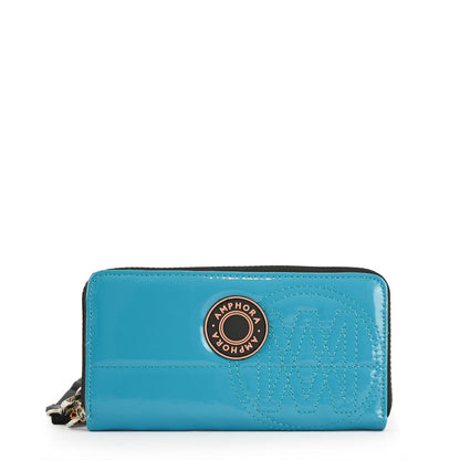 Danae Turquoise Large Case Wallet