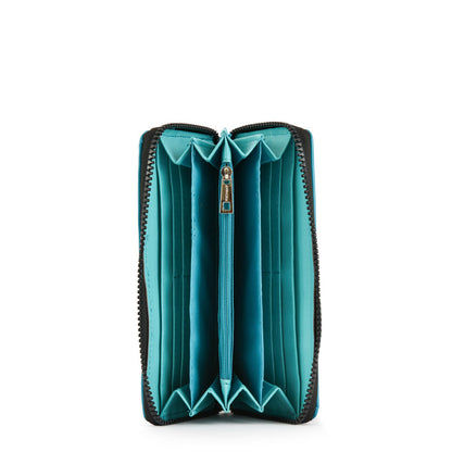 Danae Turquoise Large Case Wallet