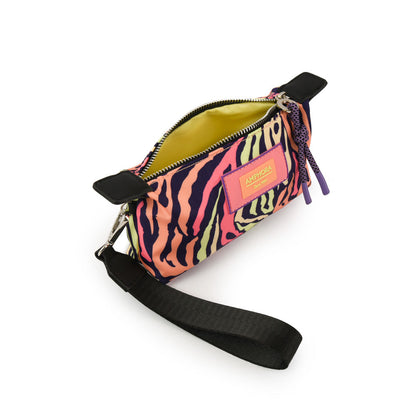 Purple oval April cosmetic bag