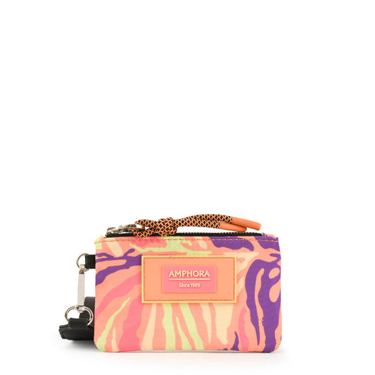 Coral rectangular April purse