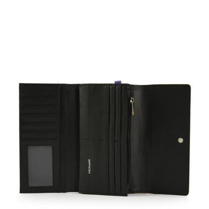 Large Black Louvre Wallet