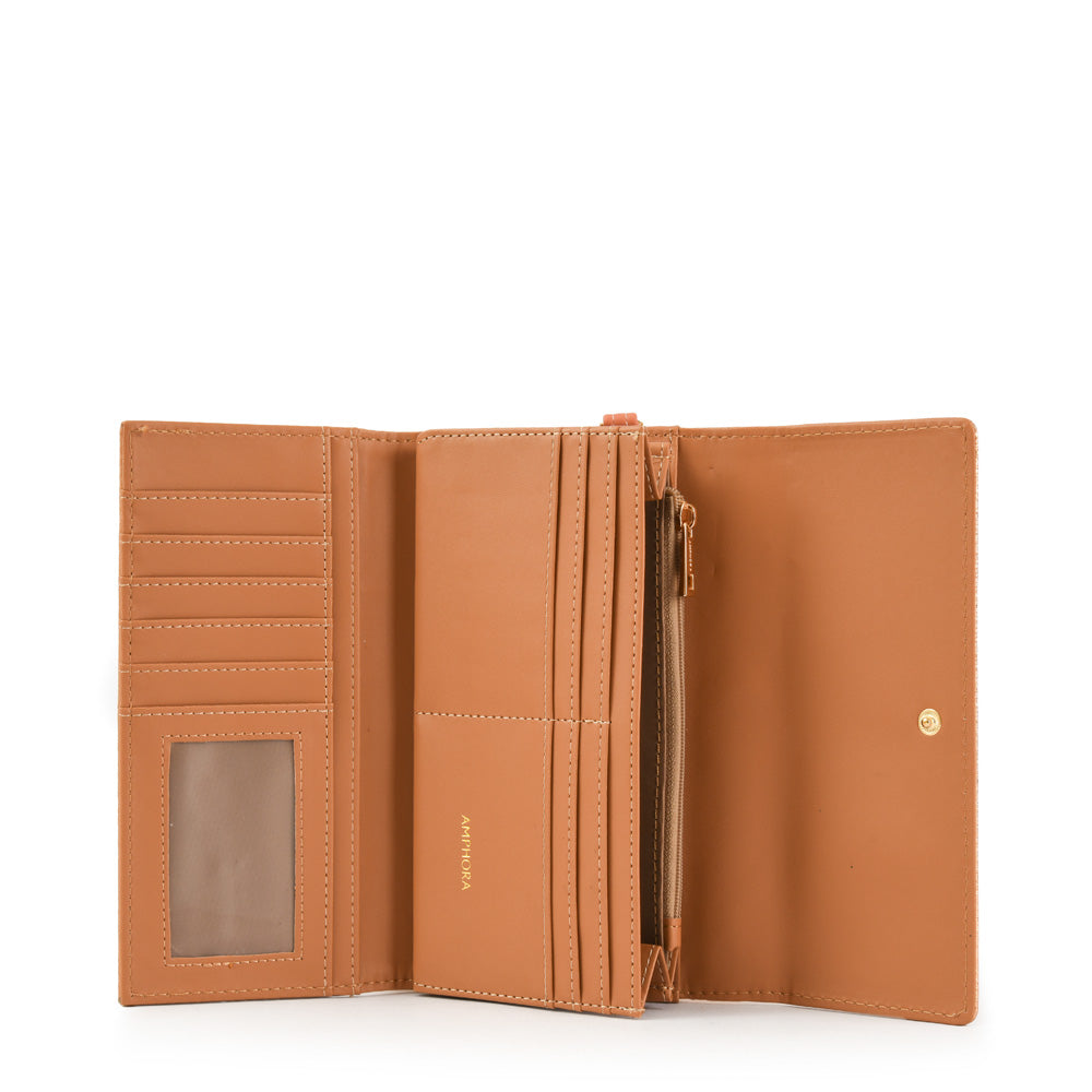 Large Beige Louvre Wallet