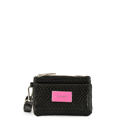 Salma black rectangular purse