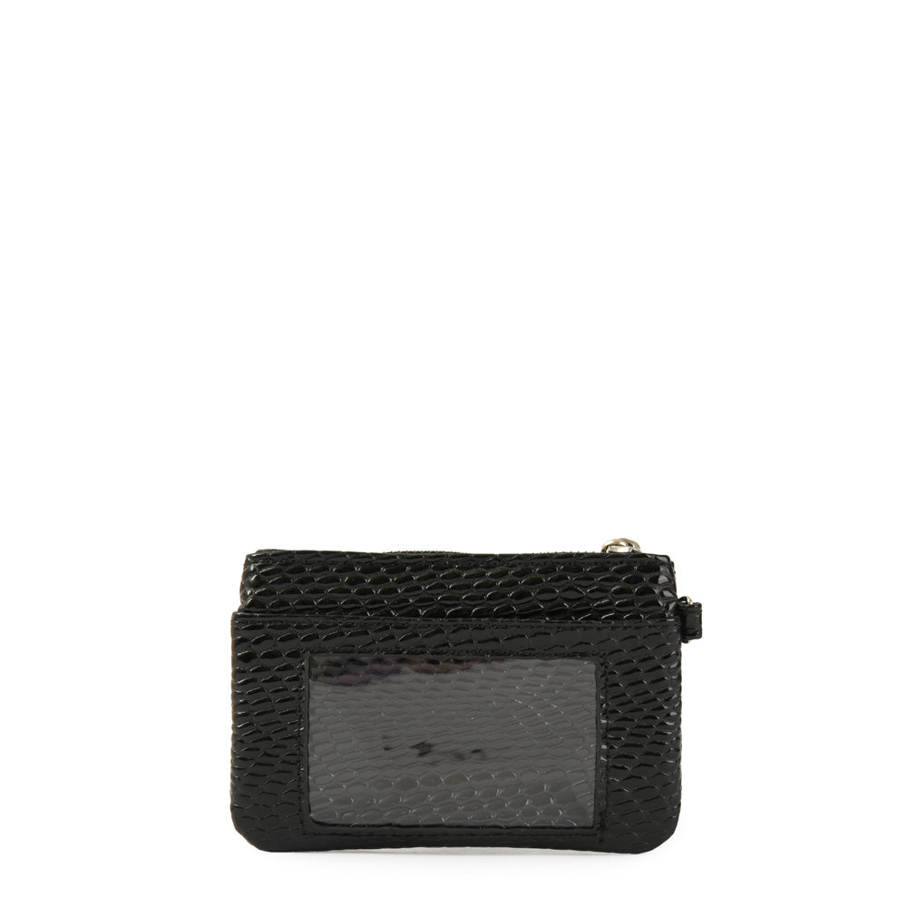 Salma black rectangular purse