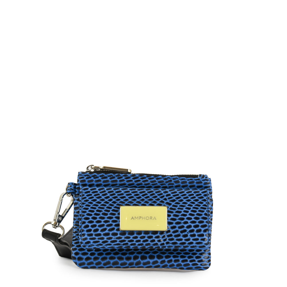 Salma blue rectangular purse