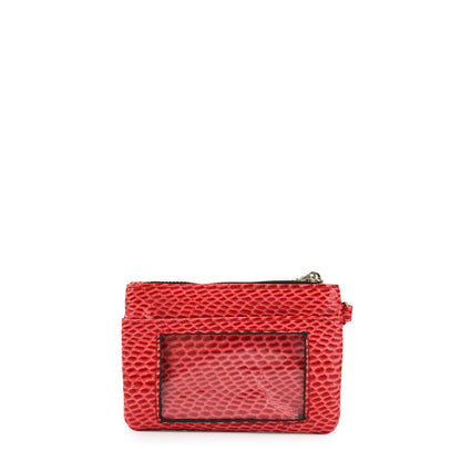 Salma red rectangular purse