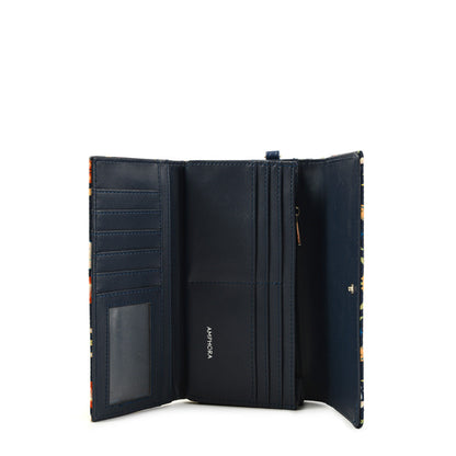 Elena ho large dark blue wallet