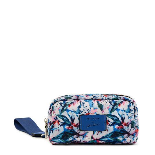 Catalina Ruiz blue cosmetic bag