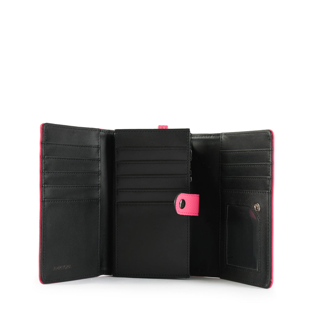 Medium Accordion Wallet Rotterdam Fuchsia