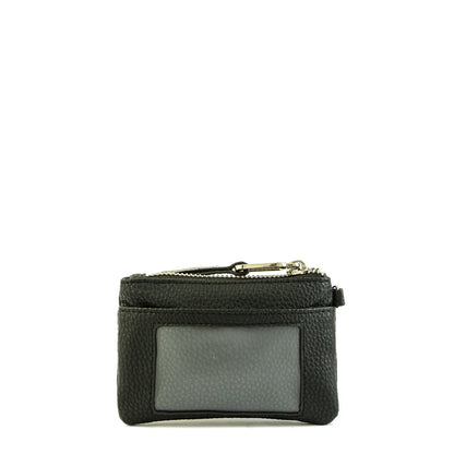 Galia black exterior closure purse