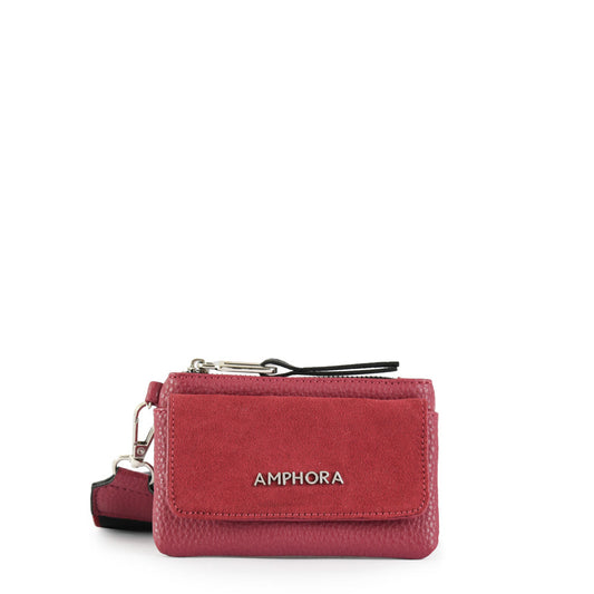 Galia burgundy exterior closure purse