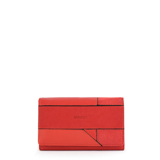 Urica Red Medium Accordion Wallet