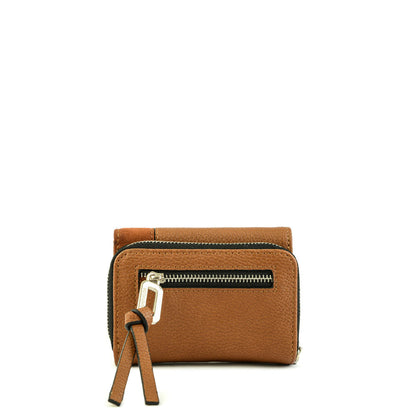 Small Urica Brown Exterior Closure Wallet