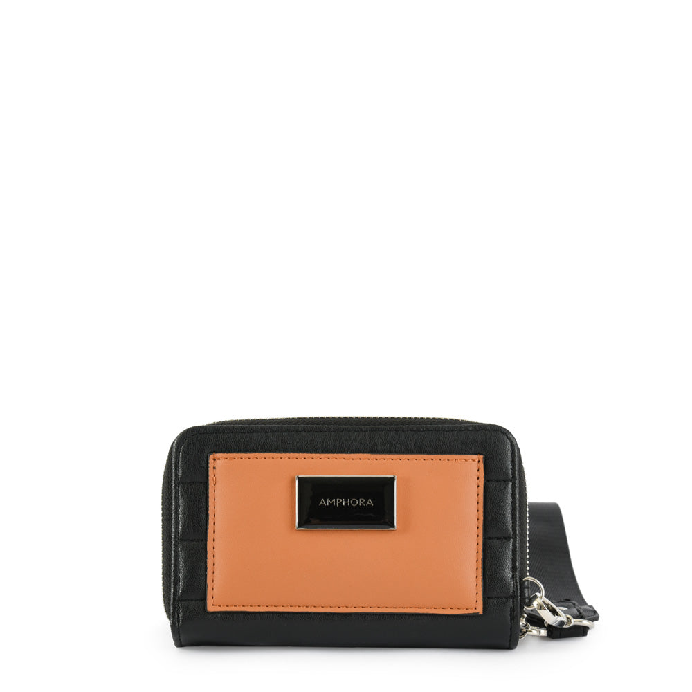 Medium Black Mizque Exterior Closure Wallet