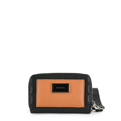 Medium Black Mizque Exterior Closure Wallet