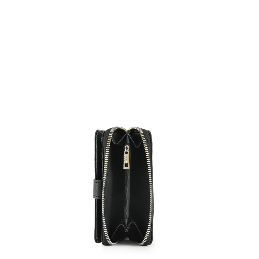 Medium Black Mizque Exterior Closure Wallet