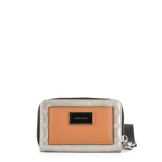 Medium Dark Silver Mizque Exterior Closure Wallet